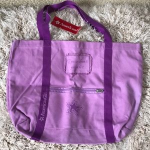 American Girl NWT Purple book bag- If you can dream it, you can do it!